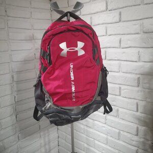 Under Armour Storm Pink & Grey Padded Back Backpack